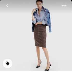 Wool JCrew Pencil Skirt
